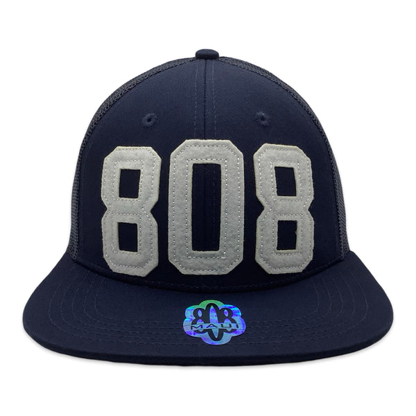 808 Applique Trucker Flatbill Hat