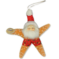 Starfish Santa Ornament