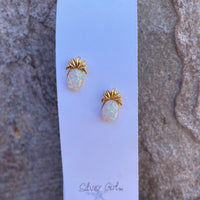 Silver Girl Bottle Stud Earrings