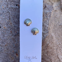 Silver Girl Bottle Stud Earrings