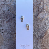 Silver Girl Bottle Stud Earrings