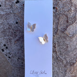 Silver Girl Bottle Stud Earrings