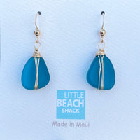 Little Beach Shack Sea Glass Earrings