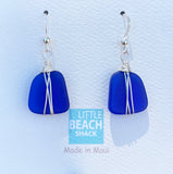 Little Beach Shack Sea Glass Earrings