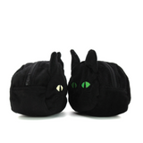 Furry Black Cat Coin Purse