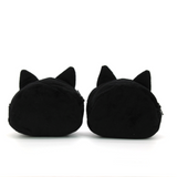 Furry Black Cat Coin Purse