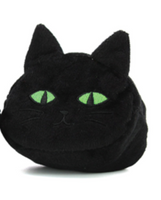 Furry Black Cat Coin Purse