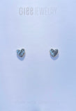 Glee Jewelry Heart Stud Earrings