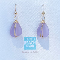 Little Beach Shack Sea Glass Earrings