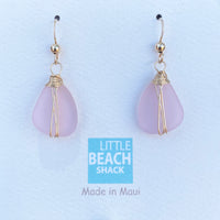 Little Beach Shack Sea Glass Earrings