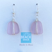 Little Beach Shack Sea Glass Earrings