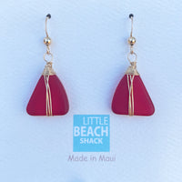 Little Beach Shack Sea Glass Earrings